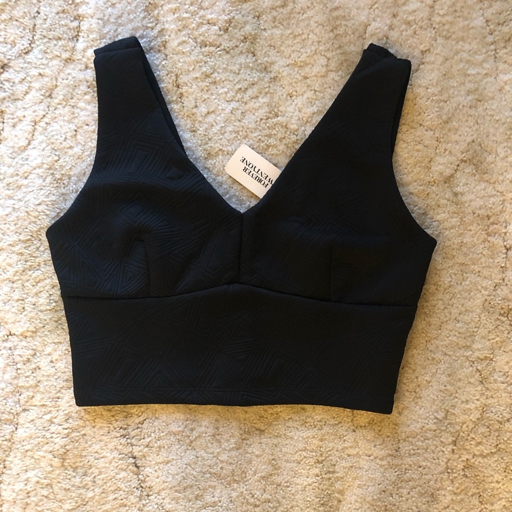 NWT Black Crop Top